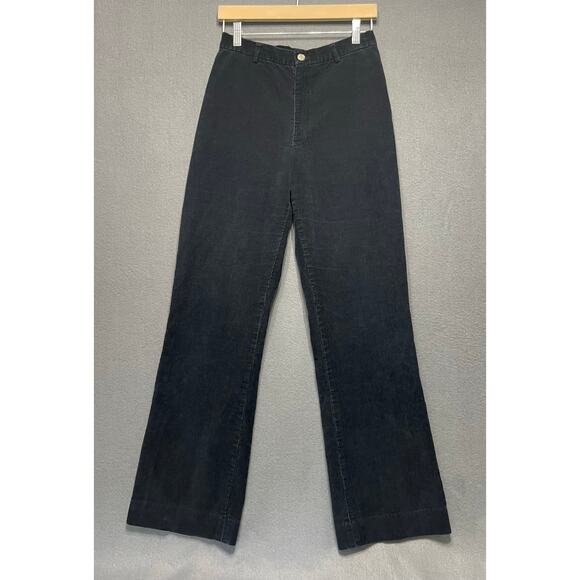 Ralph Lauren Pants - Ralph Lauren black corduroy straight-leg pants elegant sophisticated timeless